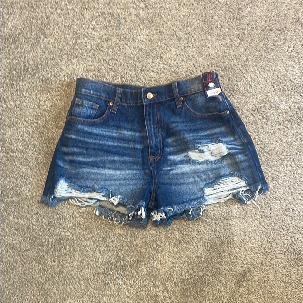 NOBO Blue Jean Shorts Distressed Cut-Off Mom Short